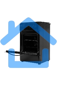 Плита газовая Kraft KF-FSK5301GBL черный, конфорок 4 газовых, духовка 58 л, 50 см x 85.5 см x 55.6 см