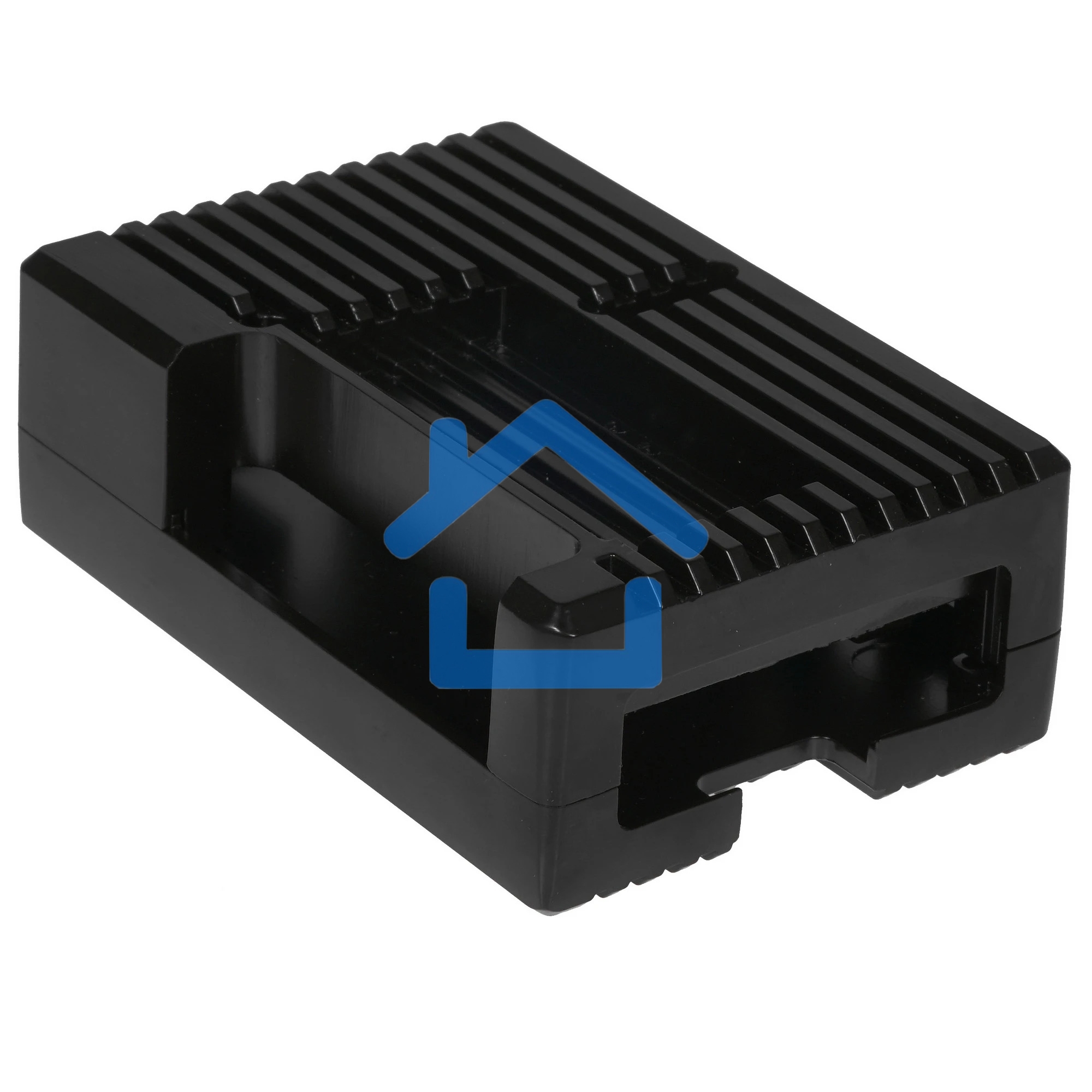 Корпус Qumo Aluminum case with black fan, Raspberry Pi 4, black(RS022)