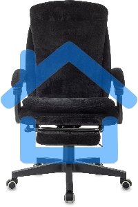 Кресло руководителя Бюрократ T-9950MSG-F Fabric черный Light-20, крестов. пластик, подст. для ног