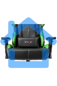 Кресло игровое Бюрократ VIKING 5 AERO LGREEN черный/салатовый искусственная кожа