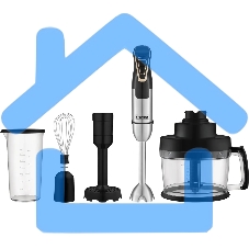 Блендер погружной Rondell RDE-1303 1800Вт черный/нержавеющая сталь