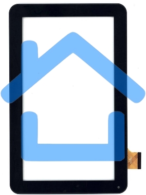 Сенсорное стекло (тачскрин) для Irbis TZ48, черное с рамкой