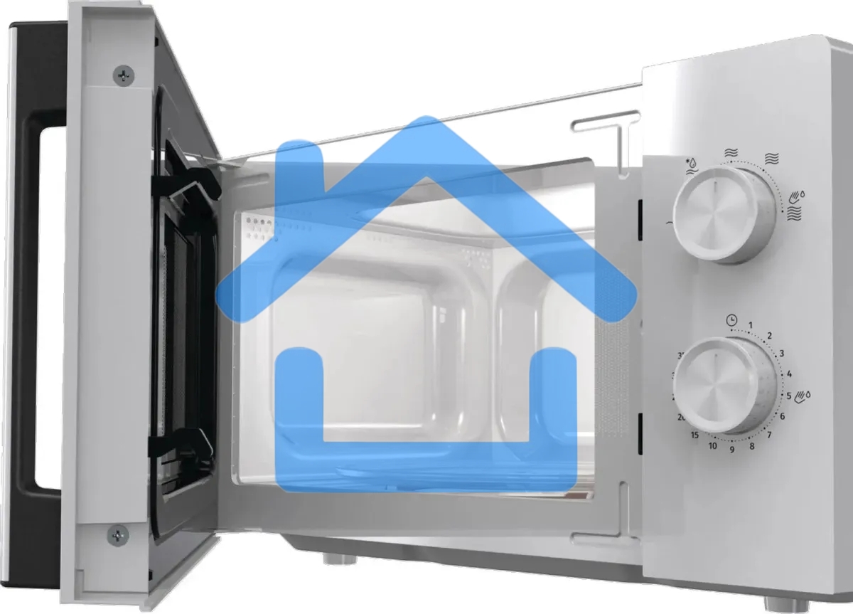 Микроволновая печь Gorenje MO20E1WH белый, 20 л, 800 Вт, переключатели - поворотный механизм