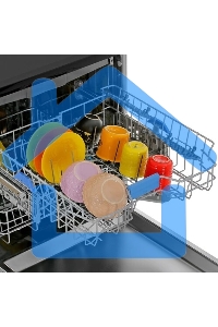 Посудомоечная машина Beko BDFN25521B, черная, 59.8 см, 15 компл., 44 дБ, класс A