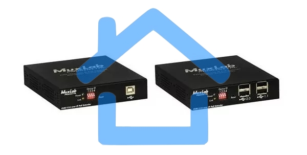 Передатчик-энкодер MuxLab 500770-TX KVM и HDMI over IP, сжатие JPEG2000, с PoE