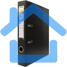 Папка-регистратор Silwerhof 2022106 A4 50мм, двусторонний ПВХ, черный, металлическая окантовка, сборная (упаковка: 2шт)