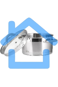 Кастрюля LARA LR02-342 Берлин 3,1 л 20x11см нержавеющая сталь, с крышкой