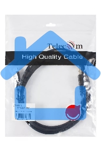 Кабель USB 2.0 A-->mini-B 5P (1.8 м) черный, Telecom<TC6911BK-1.8M>