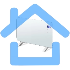 Конвектор Neoclima AURA-1500W белый, 1500 Вт, 20 м2, электронный термостат, Wi-Fi