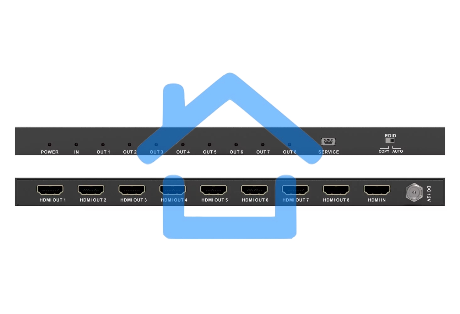 Усилитель - распределитель Infobit iSwitch 108 1х8 HDMI 4K60