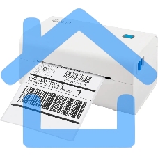 Принтер наклеек G&G GG-D420 стационарный, прямая термопечать, 203 dpi, 152 мм/сек, USB, белый