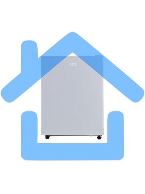 Холодильник OLTO RF-070 серебристый однокамерный 65/5л морозилка сверху