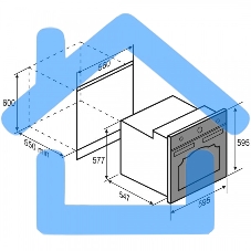 Духовой электрический шкаф Zigmund & Shtain E 156 X