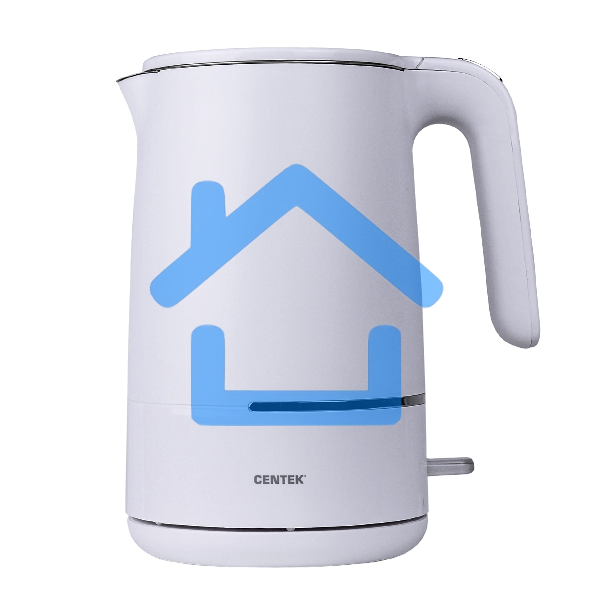 Чайник Centek CT-1012 (белый) 1.5л, 2200Вт, двойные стенки, бесшовная колба, эффект термоса