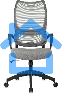 Кресло руководителя Бюрократ Sigma 2 серый, сетка/ткань, крестов. пластик