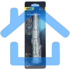 Индикаторная отвертка-тестер напряжения светодиодная Deli DL8004 12-250 В