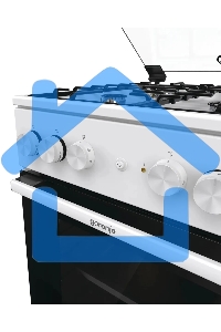 Плита комбинированная Gorenje GK5A21WH белый, конфорок 4 газовых, духовка 68 л, 50 см x 85 см x 59.4 см