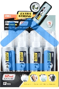 Ручка корректор Deli EH10490 шариковый белый 12мл