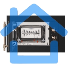 Микроволновая печь встраиваемая Maunfeld JBMO.20.5ERBG 20 л, 700 Вт, переключатели - поворотный механизм