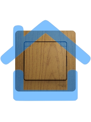 Розетка 1-м СП Glossa 16А с защ. крышкой защ. шторки с заземл. в сборе дер. дуб SchE GSL000546