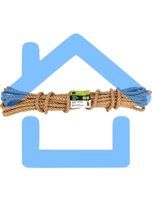 Веревка джутовая СИБРТЕХ 94013 L 10 м, D 8 мм, крученая