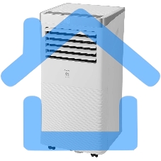 Кондиционер мобильный FUNAI MAC-CA25CON04 9000 BTU, 19 м², 54/55 дБ, охлаждение, осушение, белый