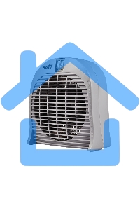 Тепловентилятор Ballu BFH/S-04 серый, 2000 Вт, 25 м2, термостат