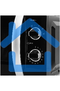 Микроволновая печь Kraft KF20MW7B-203M черный, 20 л, 700 Вт, переключатели - поворотный механизм