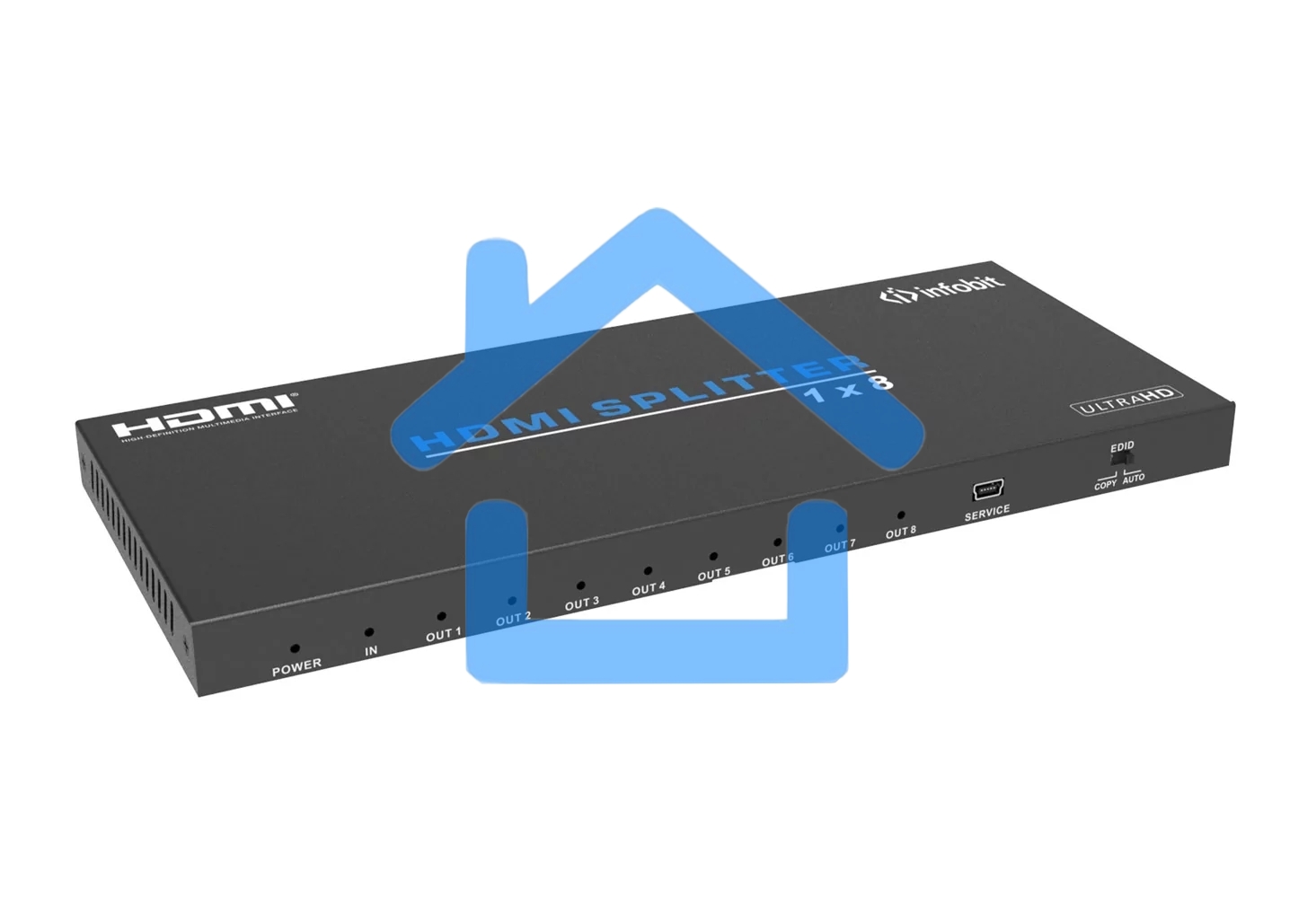 Усилитель - распределитель Infobit iSwitch 108 1х8 HDMI 4K60