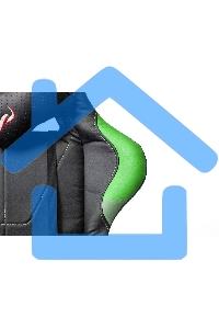 Кресло игровое Бюрократ VIKING 5 AERO LGREEN черный/салатовый искусственная кожа