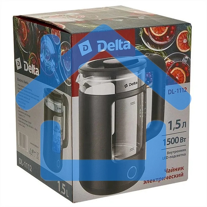 Чайник электрический Delta DL-1112 черный