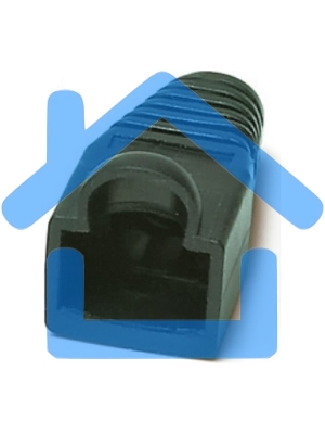 Изолирующий колпачок Hyperline BOOT-BK-10 для разъемов RJ-45, черный (10 шт.)