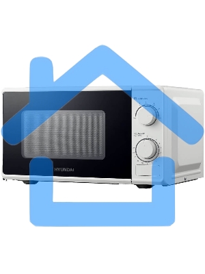 Микроволновая печь Hyundai HYM-M2097 белый, 20 л, 700 Вт, переключатели - поворотный механизм