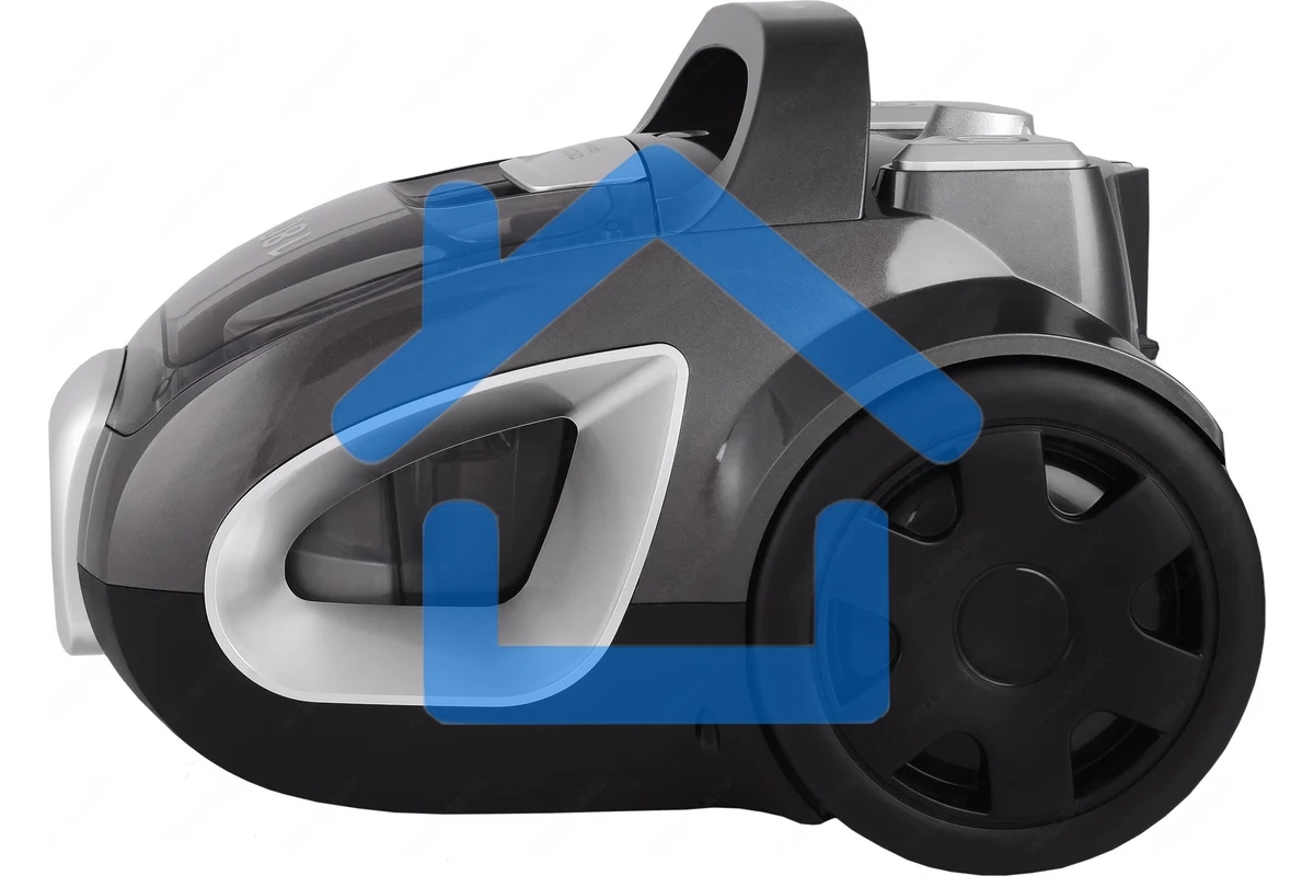 Пылесос Willmark VC-1865CY черно-серый, 380/1800 Вт, уборка сухая, пылесборник контейнер 2 л