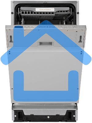 Встраиваемая посудомоечная машина Zigmund & Shtain DW 301.4, серый, 44.8 см, 11 компл., 49 дБ, класс A++