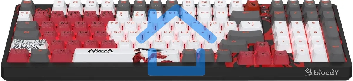 Клавиатура A4Tech Bloody S98 Naraka BLMS Plus механическая черный/красный USB for gamer LED (S98 NARAKA BLMS RED PLUS)
