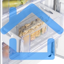 Морозилка Nordfrost DF 256 SAP, серебристый, 100л, 3 ящика