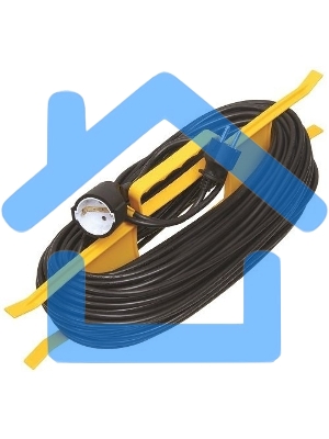 Удлинитель-шнур на рамке ИЭК 1х20м 6А IP44 УР20 2х0.75 WKF20-06-01-20