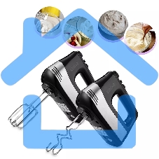 Миксер ручной Kitfort КТ-3072 500 Вт черно-серебристый