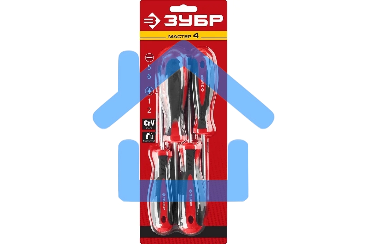 Набор отверток 4 шт ЗУБР Мастер-4