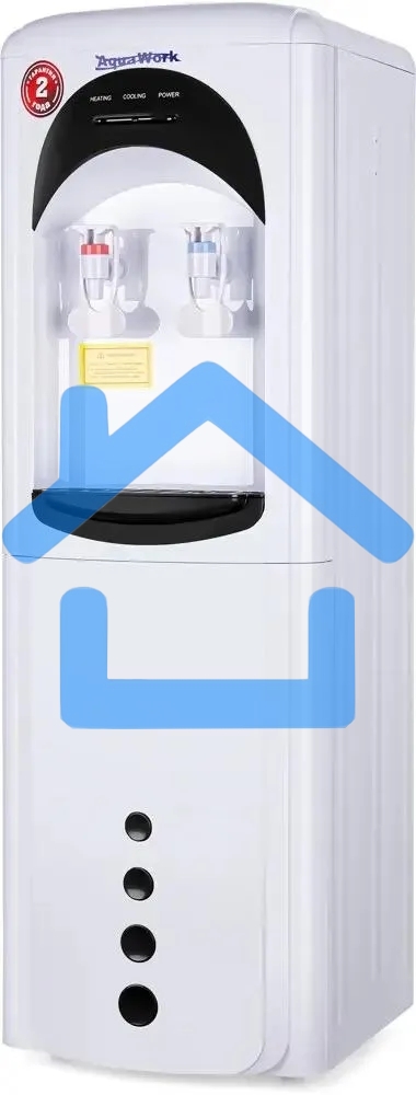 Кулер Aqua Work 17-LDR напольный электронный белый/черный