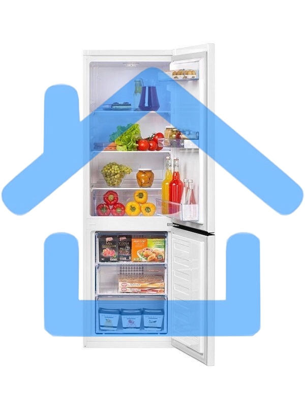 Холодильник Beko B1RCSK272W белый, двухкамерный 163/76л морозилка снизу