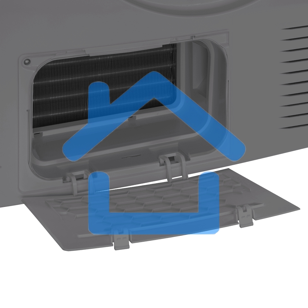 Сушильная машина Maunfeld MFDM168SL02 нержавеющая сталь, 8 кг, сушка - тепловой насос, программ - 16, 59.5 x 84.5 x 61 см