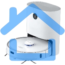 Робот-пылесос Roidmi Smart Robot Vacuum and Mop Cleaner H30Plus белый, 52 Вт, 5200 мА·ч, уборка сухая/влажная, пылесборник контейнер 0.25 л