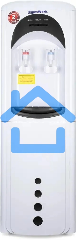 Кулер Aqua Work 17-LDR напольный электронный белый/черный