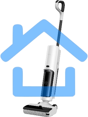 Пылесос вертикальный Xiaomi TRUCLEAN W20 WET DRY белый, питание от аккумулятора, 200 Вт, уборка влажная/сухая, пылесборник 0.55 л, работа от АКБ max 30 мин