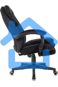 Кресло руководителя Бюрократ T-9950MSG-F Fabric черный Light-20, крестов. пластик, подст. для ног