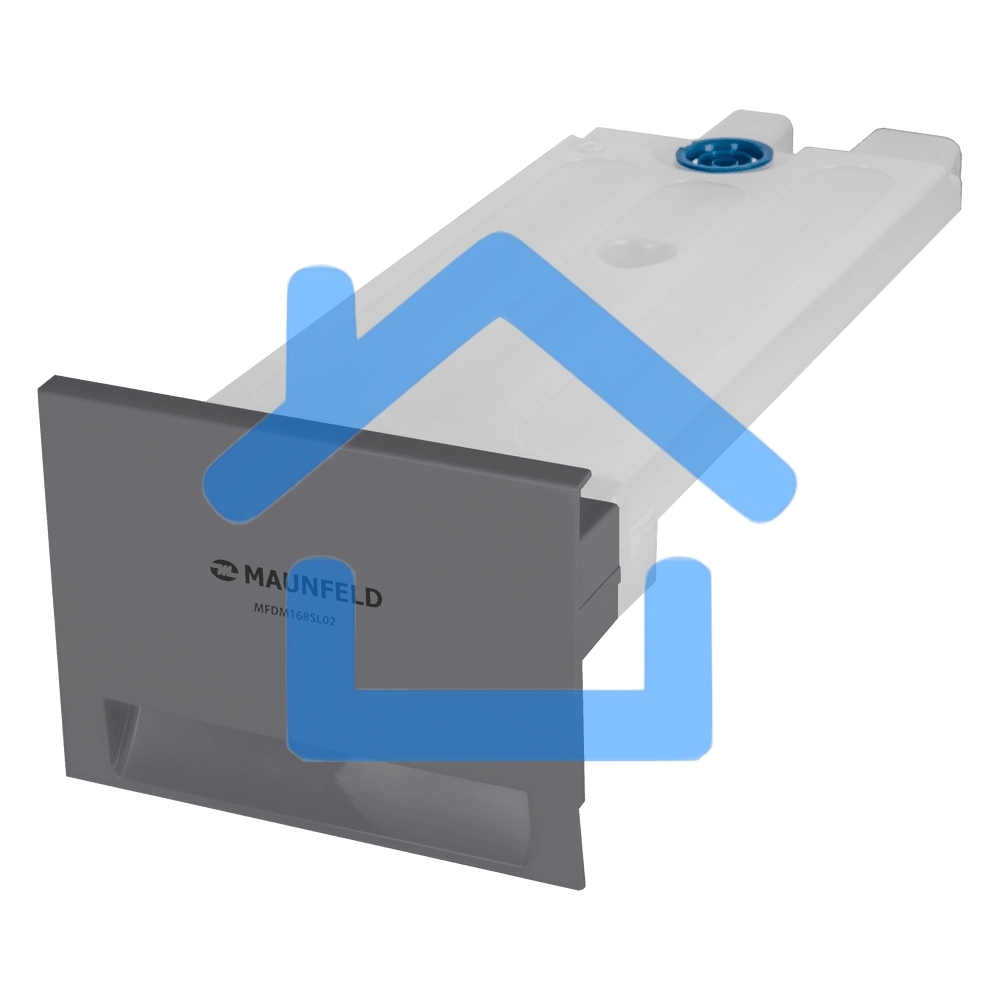 Сушильная машина Maunfeld MFDM168SL02 нержавеющая сталь, 8 кг, сушка - тепловой насос, программ - 16, 59.5 x 84.5 x 61 см