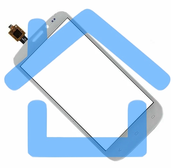 Сенсорное стекло (тачскрин) для Fly IQ4404 Spark, белое
