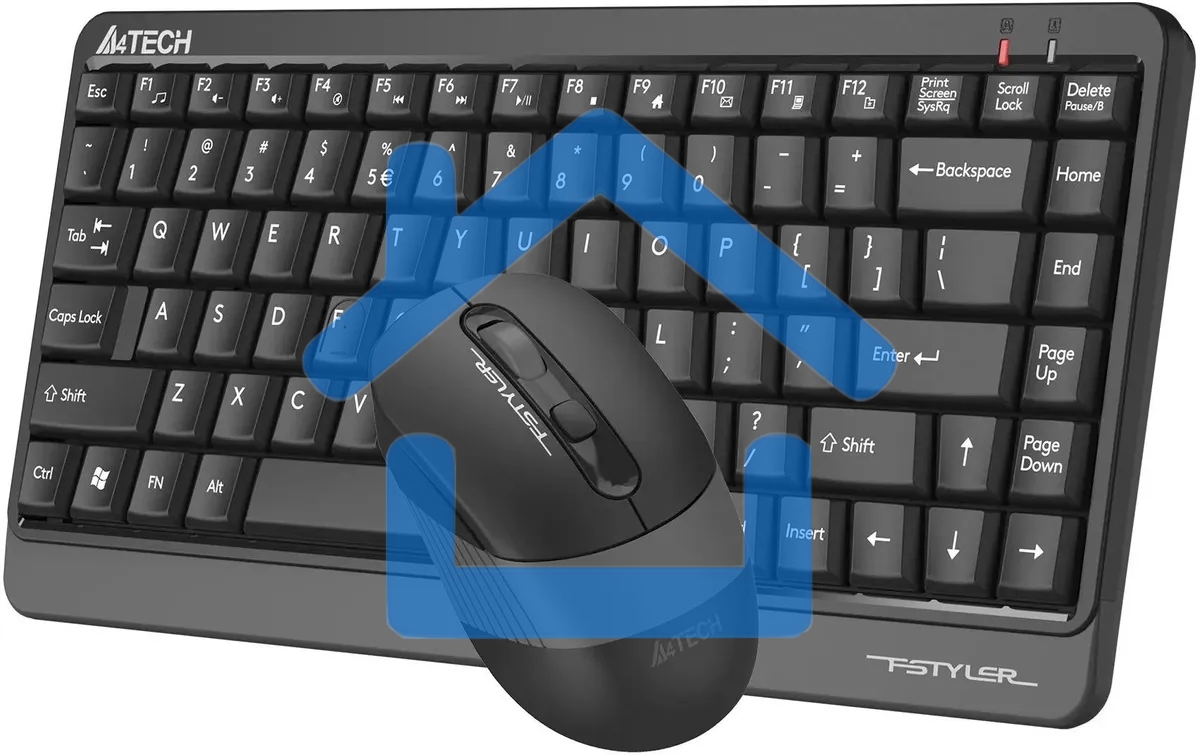 Клавиатура + мышь A4Tech Fstyler FGS1110Q клав:черный/серый мышь:черный/серый USB беспроводная Multimedia